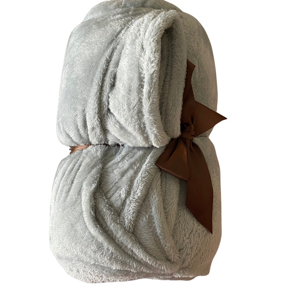 Microlight Plush Throw-Blanket Grey by Intelligent Design Twin/Twin XL NEW - Picture 6 of 6